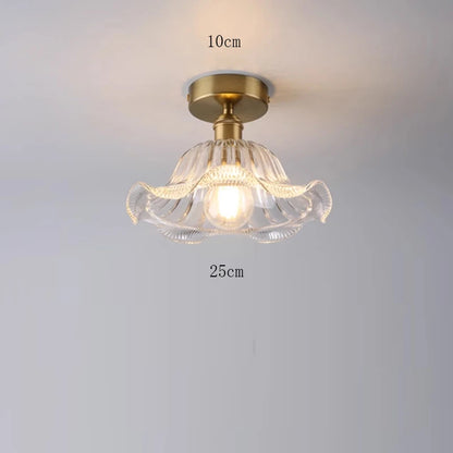 Valérie Vintage Stained Glass Art Deco Pendant Light