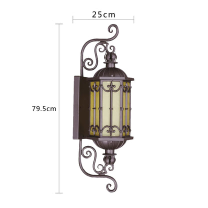 Camille Retro Gold Waterproof Aluminum LED Outdoor Wall Lamp E27
