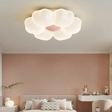 Élodie Pink Flower LED Ceiling Light Princess Room Dimmable