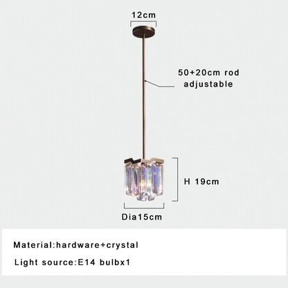 Sophie Luxury Italian Crystal Round Pendant Lamp Dining Living Foyer Decor