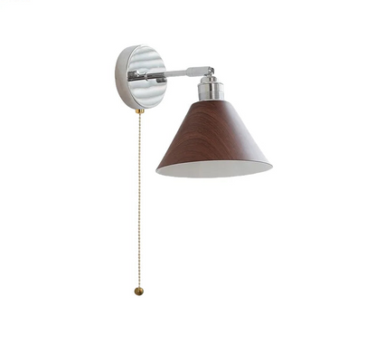Clara Vintage Industrial Iron LED Wall Lamp Pull Chain