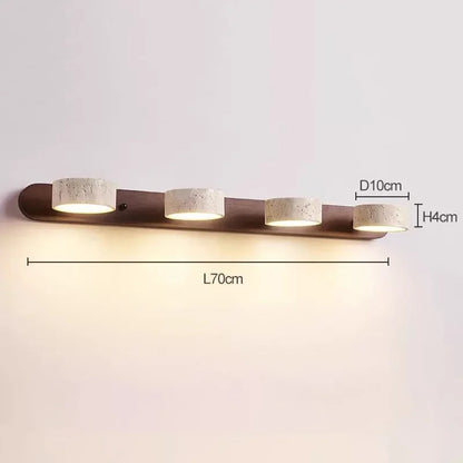 Amélie Travertine Duo Rotatable LED Wall Light