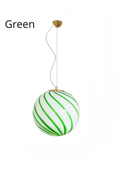Élise Modern Lollipop Glass Ball LED Pendant Kids Room Light