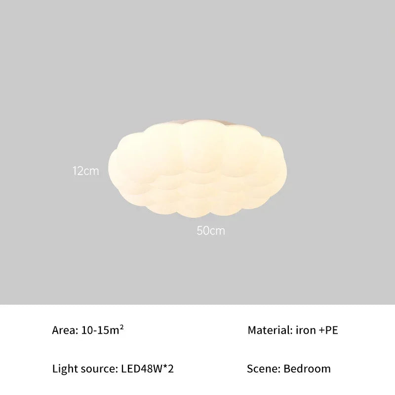 Amélie Bubble Cream LED Ceiling Light Full Spectrum Eye Care
