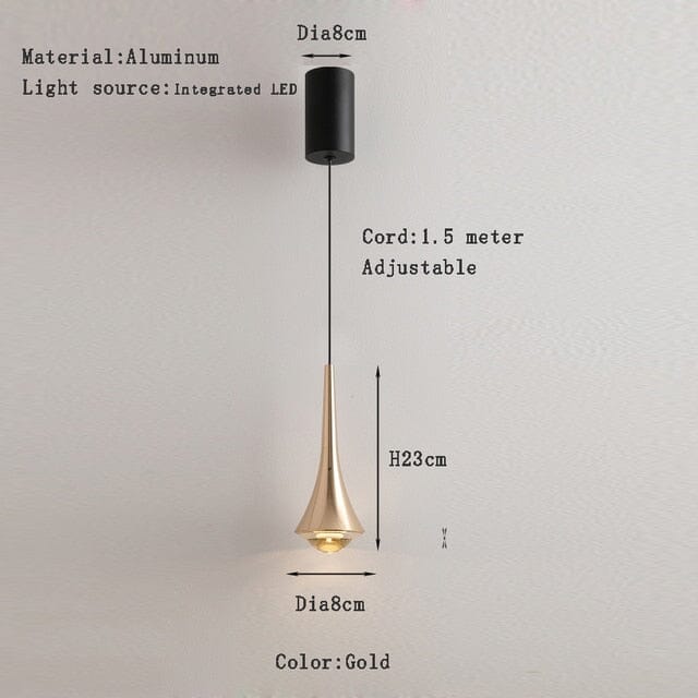Sophie Minimalist Water Drop LED Pendant