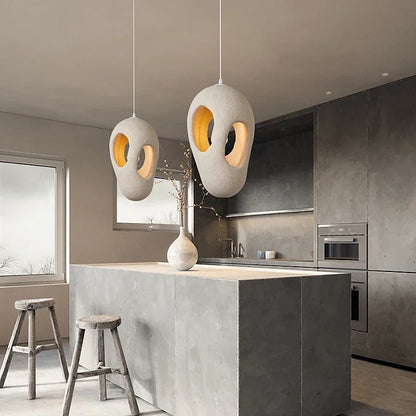 Élise Nordic Wabi Sabi Pendant Light Minimalist Hanging Lamp