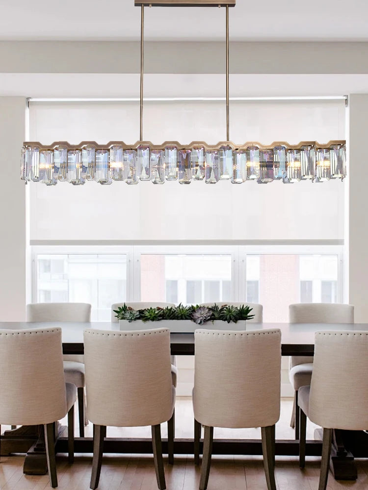Sophie Luxury Italian Crystal Round Pendant Lamp Dining Living Foyer Decor