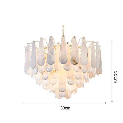 Louise Teardrop Alabaster Chandelier