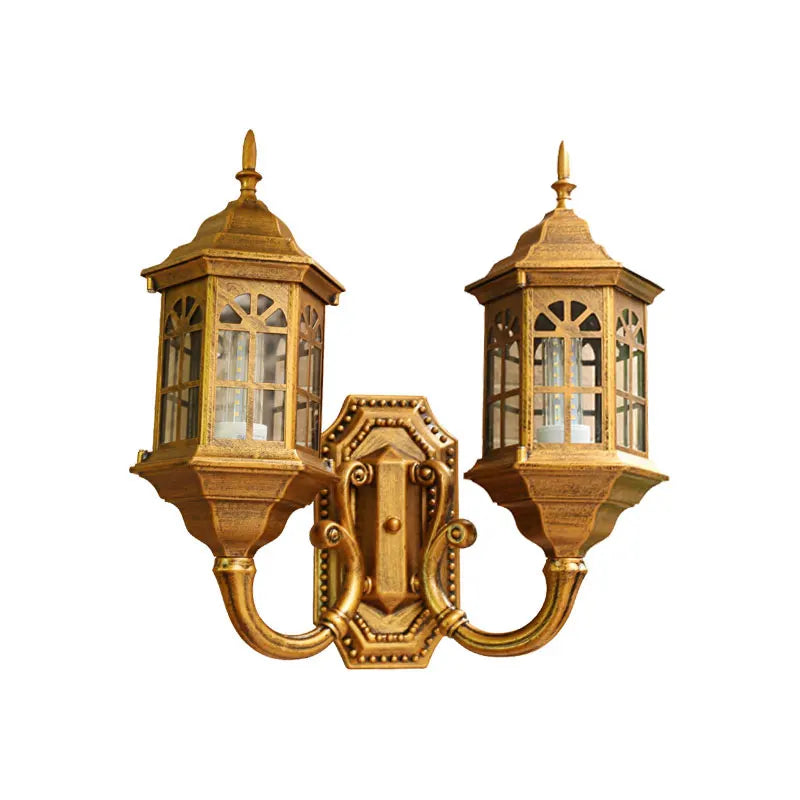 Amélie Outdoor Dual Head Wall Lamp Waterproof Garden Light