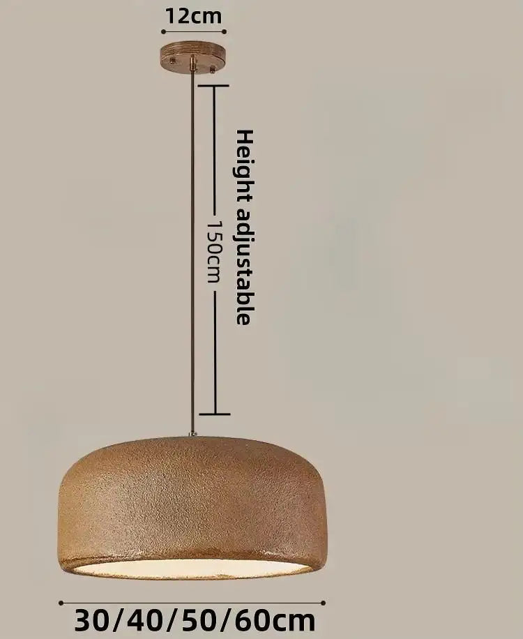 Mirelle Wabi-Sabi Textured Dome Pendant Light