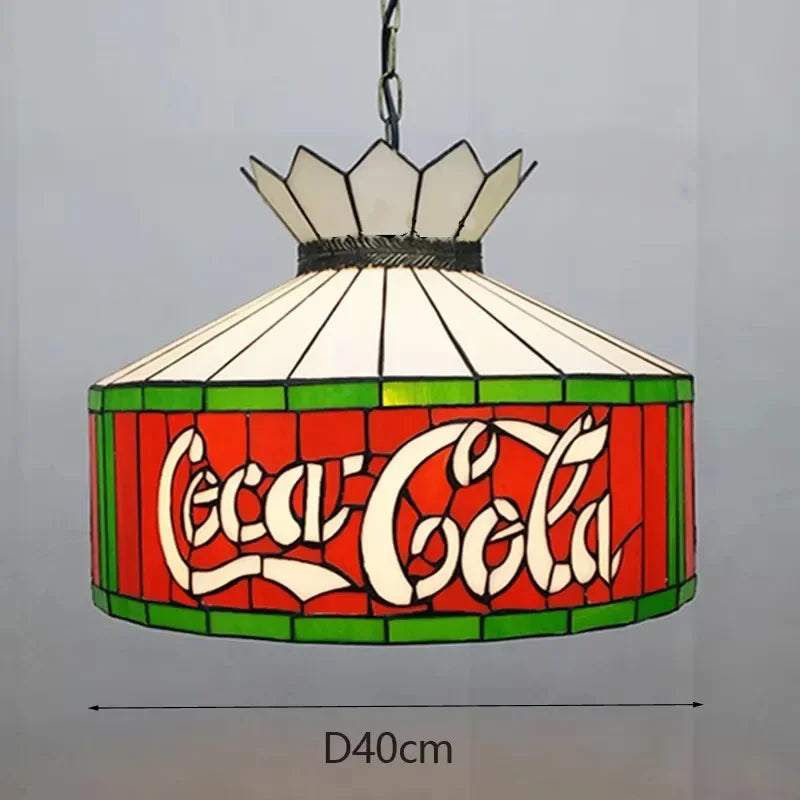 Colette Tiffany Colorful Glass Pendant Lamp Mediterranean