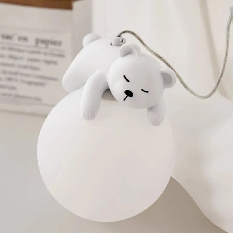 Amélie White Bear Cloud LED Ceiling Light Kids Room Dimmable
