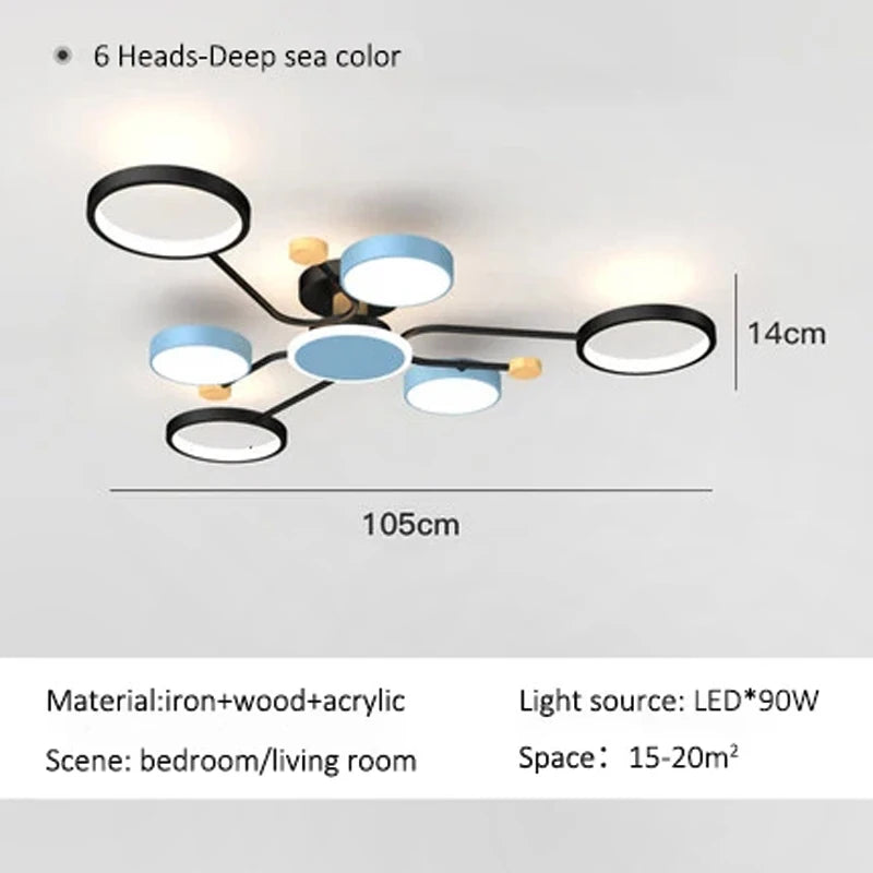 Céline Modern Multi-Light LED Ceiling Chandelier