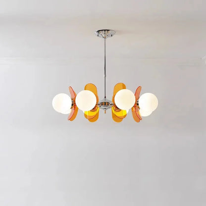 Élise Cosmo Bloom Mid-Century Glass Chandelier