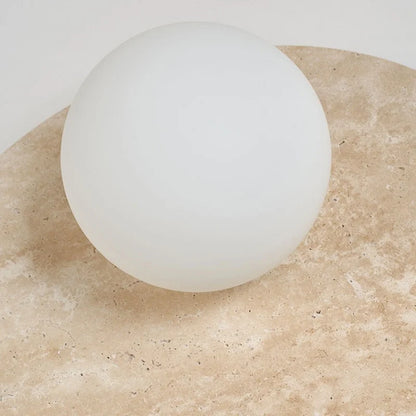 Sophie Yellow Travertine Wood LED Wall Lamp Wabi Sabi