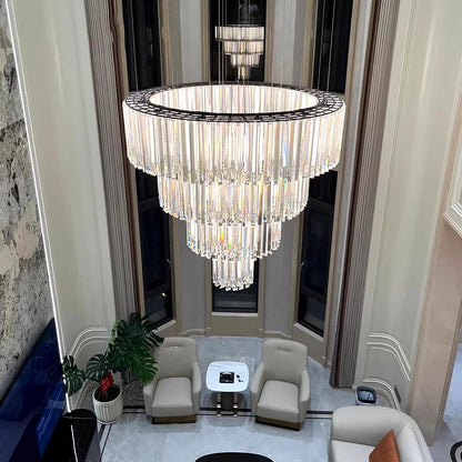 Élise Italian Luxury Round Pendant Light Crystal Ceiling Lamp