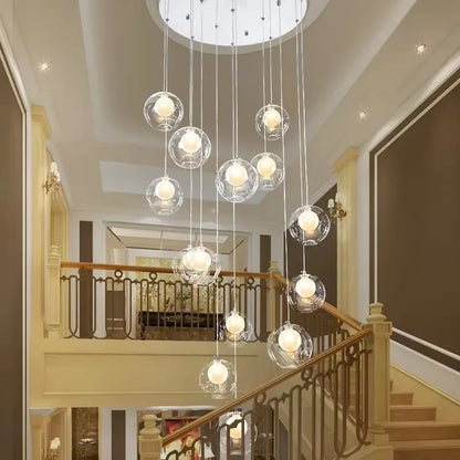 Aurélie Nordic Double Glass LED Ceiling Chandelier