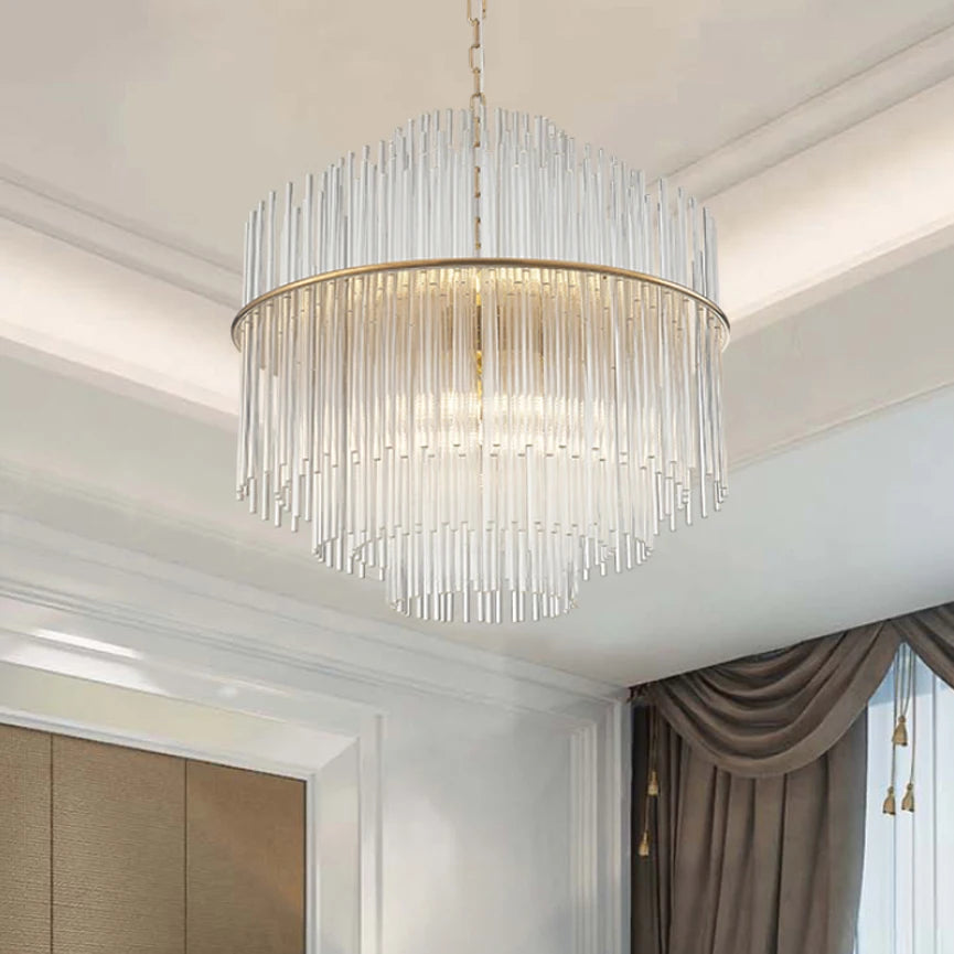 Élise Nordic Glass Pendant Light G9 Modern Iron Ceiling Lamp
