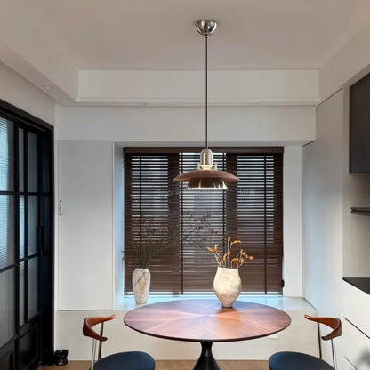 Amélie Aero Linear Wood and Metal Pendant