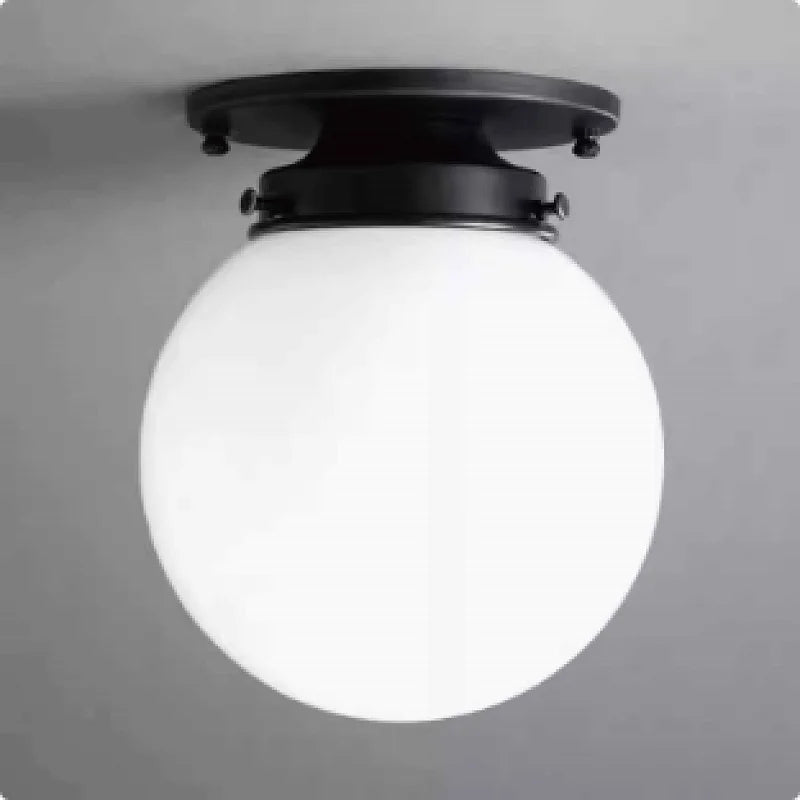 Elise Minimalist Glass Globe Ceiling Light