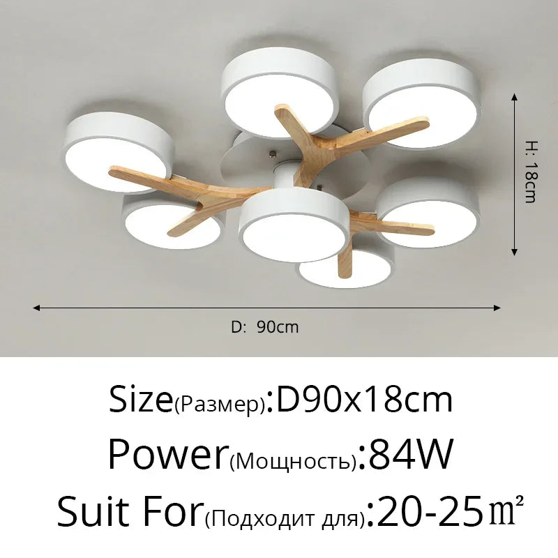 Chloé Nordic Macaron LED Ceiling Chandelier Light