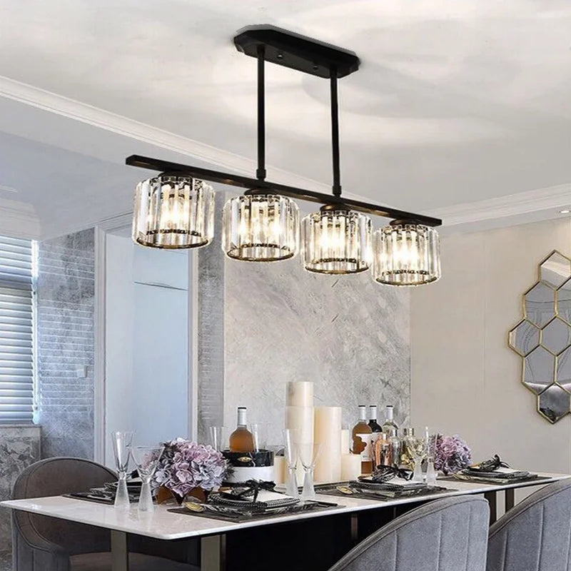 Colette Nordic Crystal Three-Head Chandelier