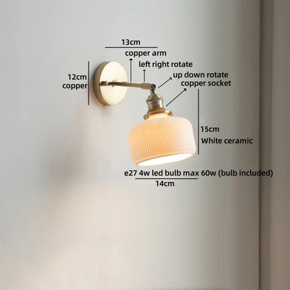 Élise Nordic White Iron LED Wall Lamp Kids Room Decor