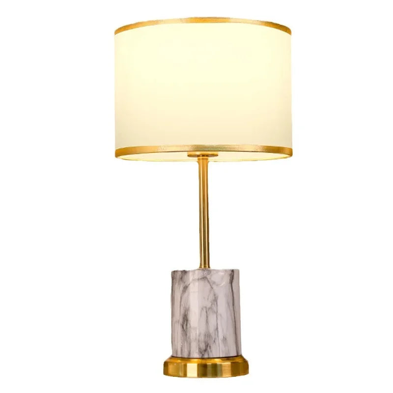 Élodie Nordic Iron Fabric Bedside Table Lamp E27 Modern Study Light