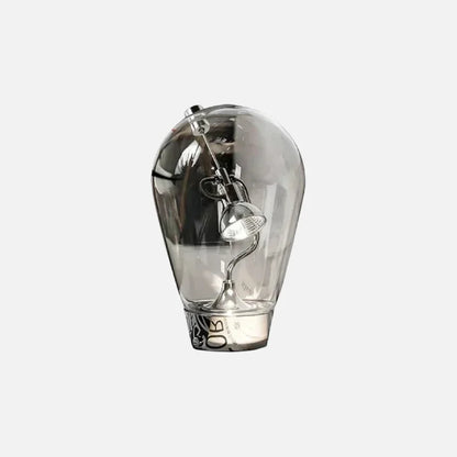 Adele Chrome Dimmable Glass Lamp