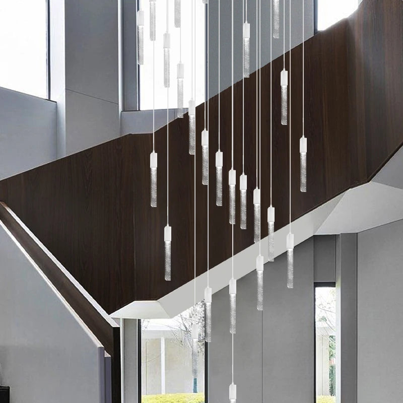 Amélie Crystal Ring Staircase Chandelier