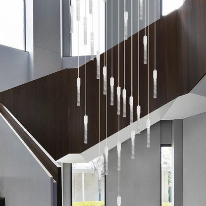 Amélie Crystal Ring Staircase Chandelier