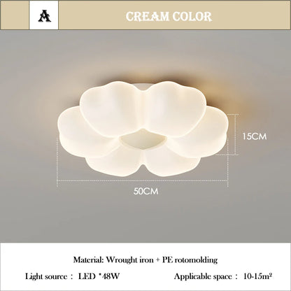 Élodie Pink Flower LED Ceiling Light Princess Room Dimmable
