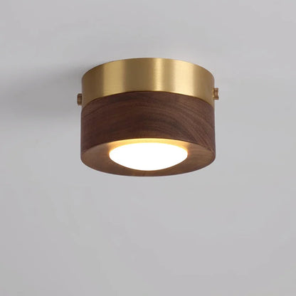 Anouk Walnut Wood LED Ceiling Spotlight Light