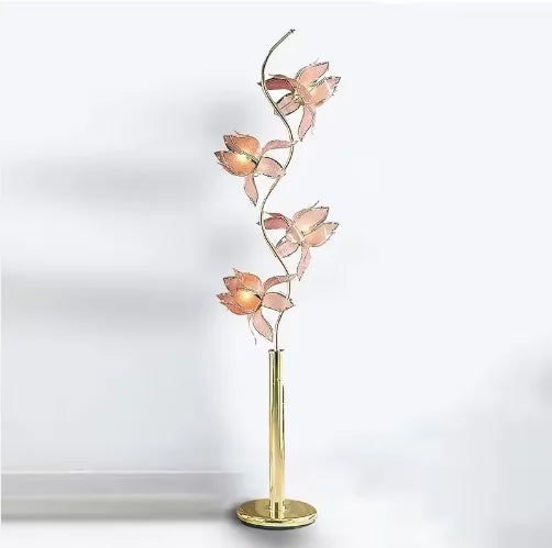 Élise Lotus LED Flexible Flower Table Lamp E26 Glass