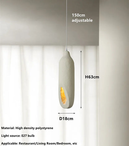 Amélie Wabi Sabi Cement Pendant Light Minimalist Chandelier