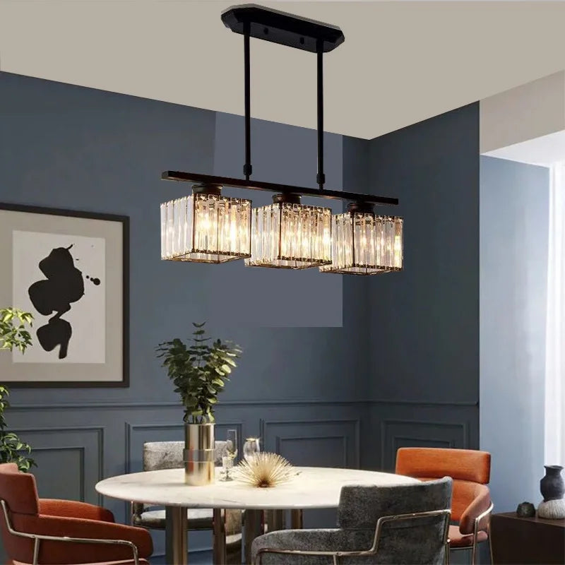 Colette Nordic Crystal Three-Head Chandelier