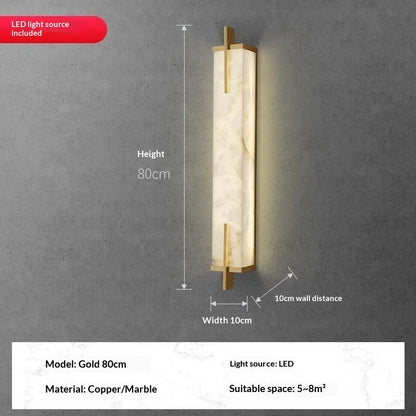 Sophie Marble Resin Wall Lamp Nordic TV Background Light