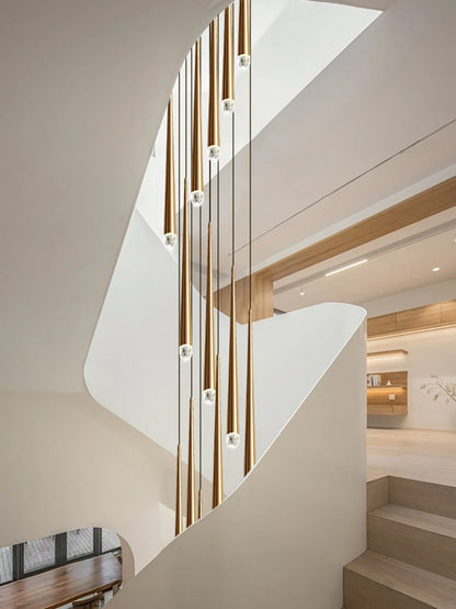 Clémence Modern High Ceiling Staircase Chandelier