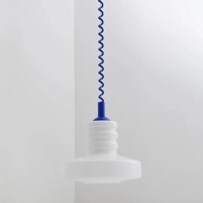 Chloé Chromatic Coil Glass Suspension Lamp