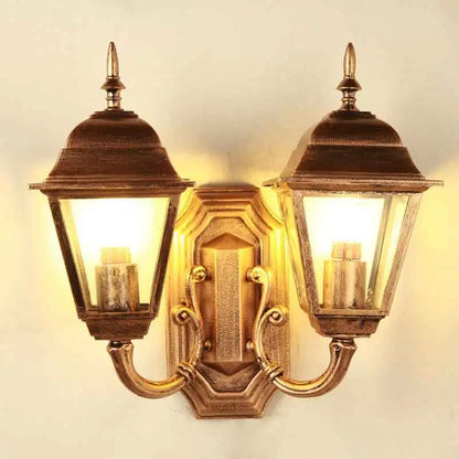 Camille Outdoor Dual Head Wall Light Modern Corridor Lamp