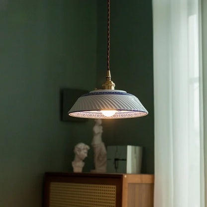 Isabelle Ceramic Pendant Light Japanese Vintage Style