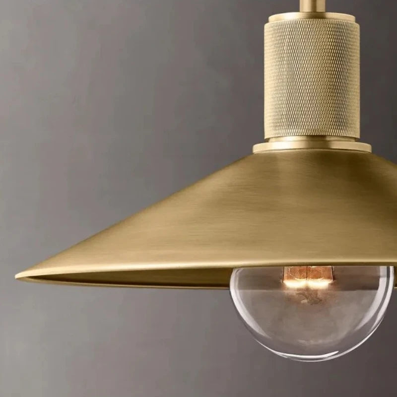 Inès Industrial Copper Cord Pendant Light Retro Cafe Fixture