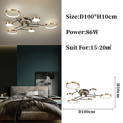Valérie Modern Ring LED Pendant Chandelier Light