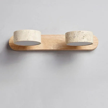 Amélie Travertine Duo Rotatable LED Wall Light