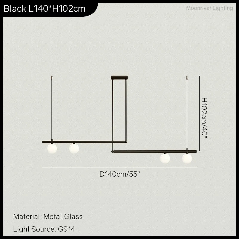 Manon Minimalist Linear Chandelier