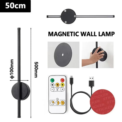 Élise Modern Gold & Black Rechargeable LED Wall Lamp