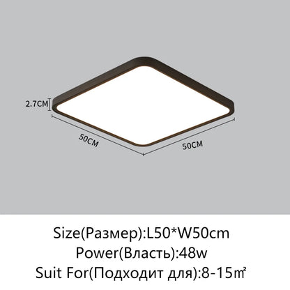 Juliette Ultrathin LED Remote Dimming Ceiling Light Modern