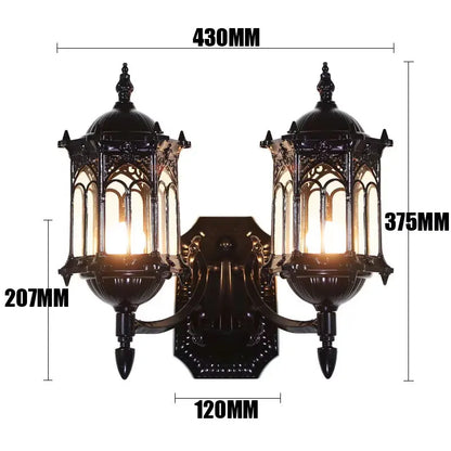 Éliane Outdoor Double Head Wall Lamp Waterproof Villa