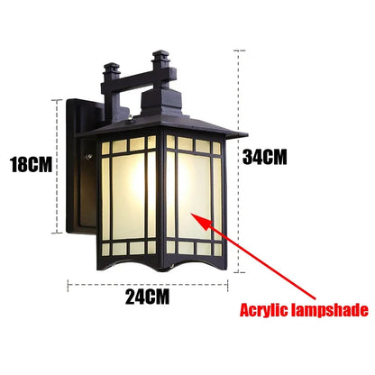 Camille Modern Waterproof Aluminum LED Wall Lamp E27 Outdoor