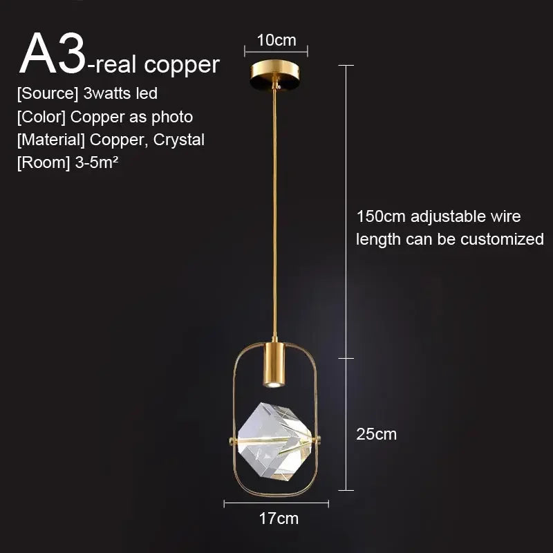 Amélie Crystal Pendant Hanging Light